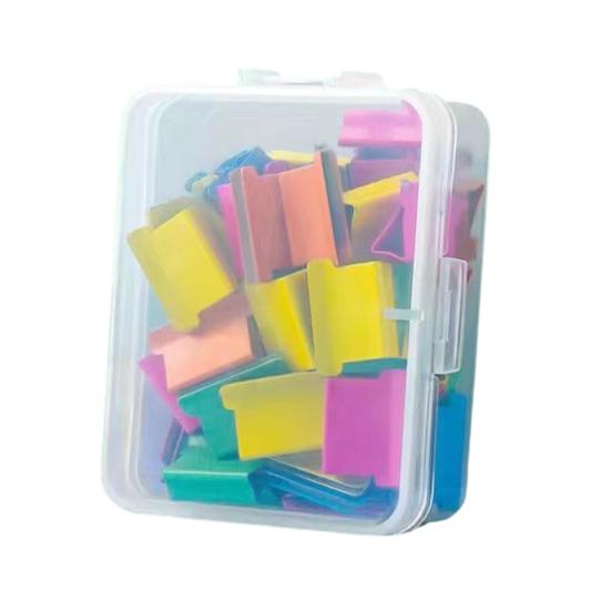 Yousheng Paper Binder Push Clip Refills, Reusable Stainless Steel Binding Clips for Office File Organization, Long Tail Document Clips for
