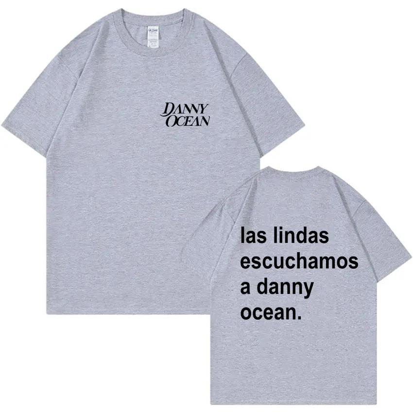 Rapper Danny Ocean Reflexa Letter Print 2025 Harajuku Hiphop Tshirt Round Neck Y2K Tshirt Suitable for Both Men and Women