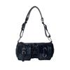 New Retro Style Hot Girl Underarm Bag Commuter High-Quality Texture Crossbody Baguette Bag Strap Single Shoulder Cylinder Bag Fashion