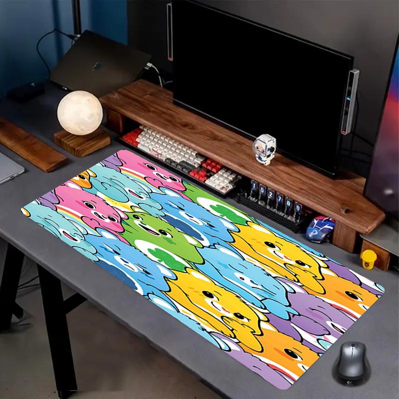 Bear Theme Mouse Pad, Non Slip Rubber Base, Multifunctional Office & Home Decor, Perfect for Workspace Personalization.