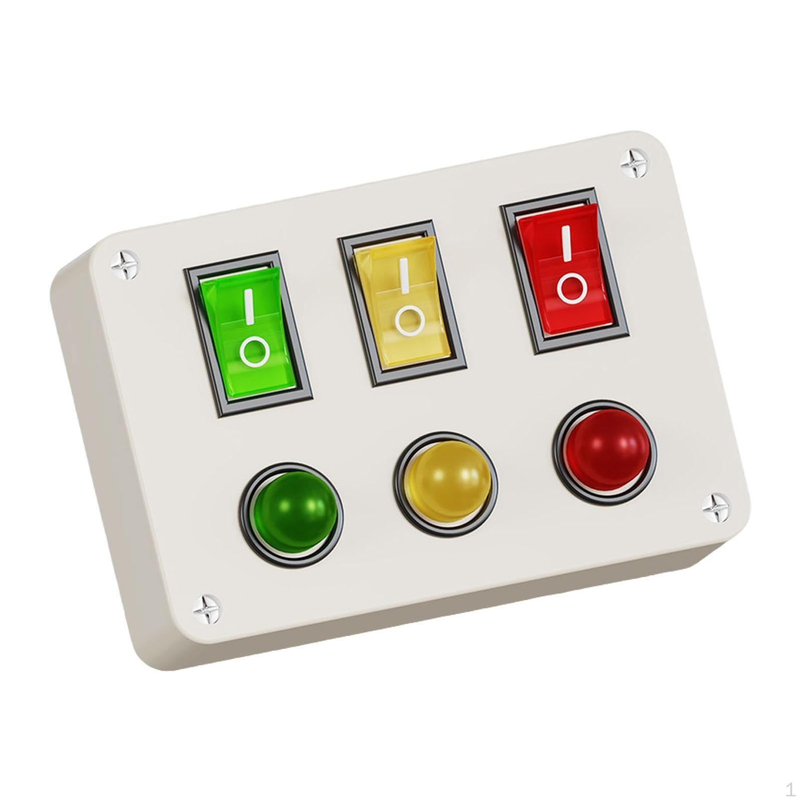 

Toy Switch for Children, Accessory, Sensory Activity Board , DIY Wooden Developing Button