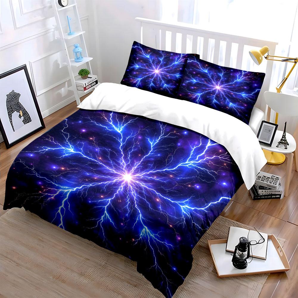 "Electric cosmos radiance." Bedding sets Duvet covers Pillowcases(1* Duvet Cover 2* Pillowcases without duvet insert)