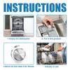 20PCS Dishwasher Cleaner Strong Oil Stain Odor Removal Descaling Detergent Tablets Kitchen Deep Cleaning Tools Washing Machi