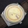 AUTOMATIC VINTAGE CITIZEN 8200 JAPAN MENS GOLDEN COLOR DIAL WATCH A702757-1 R210-a702757