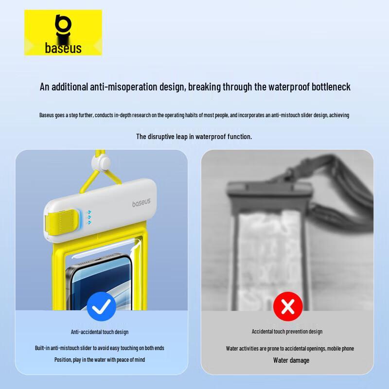 Baseus Universal IPX8 Waterproof Phone Pouch with Touchscreen