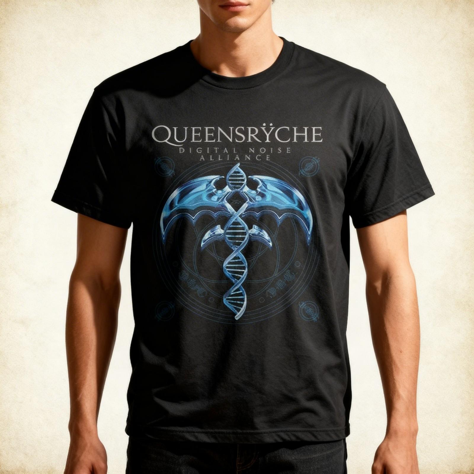 NEW Queensryche Band Short Sleeve Cotton Black All Size T Shirt S