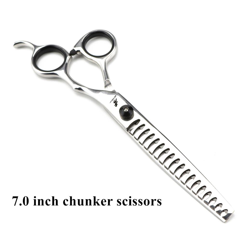 Hunde-Pflegescheren Japan Edelstahl Ausdünnscheren Abwärts gebogene Scheren Haustierscheren Gebogene Scheren Aufhellungsscheren Dropshipping