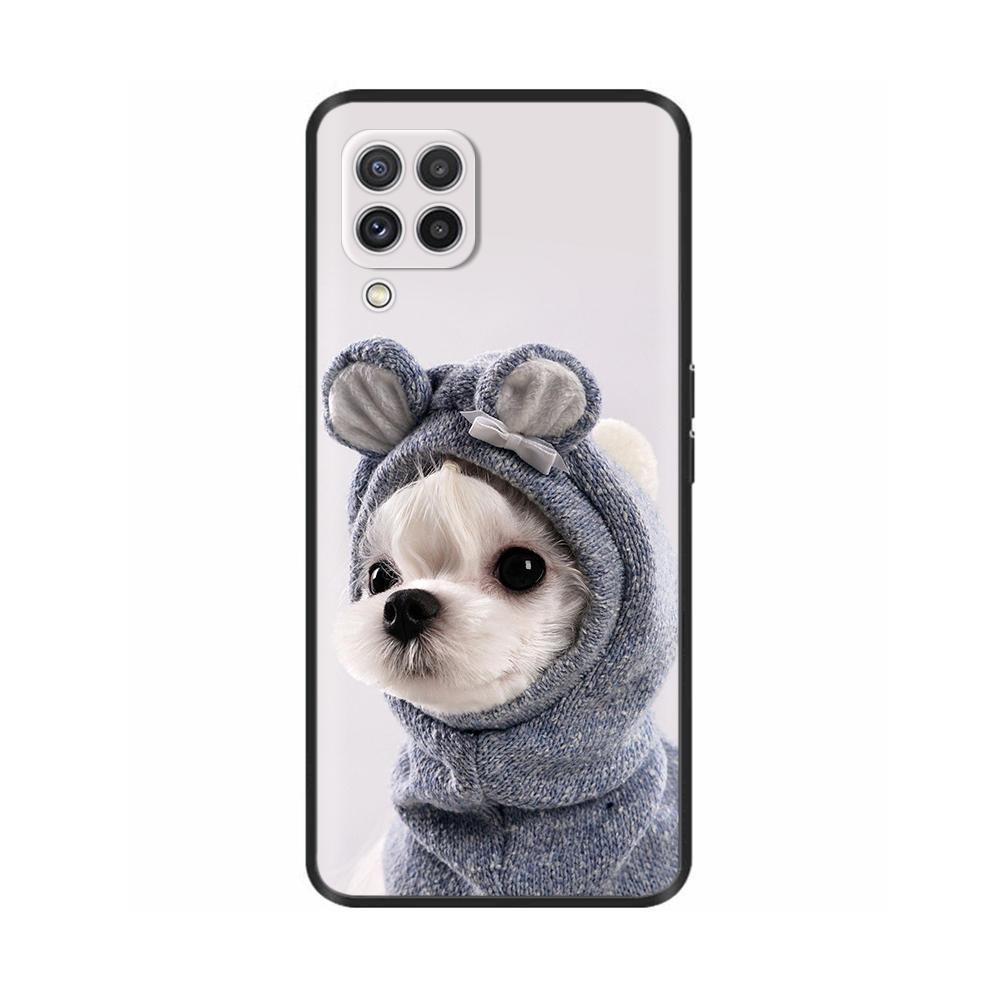 Per Samsung Galaxy A12 Custodia Verniciata Morbido Silicone Liquido Protezione Fotocamera Copri Telefono Per Samsung M12 F12 A 12 Galaxy M12 Fundas