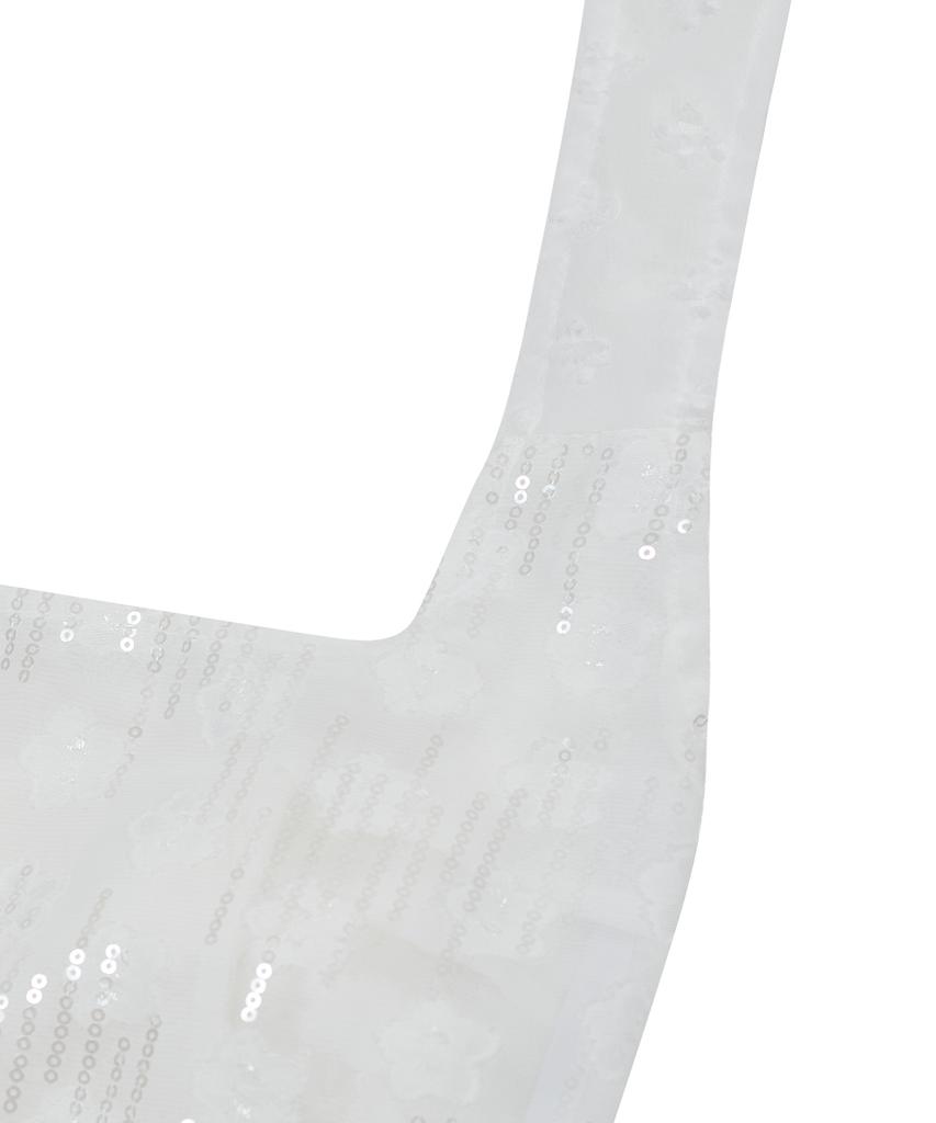 Typeservice Pailletted Knotted 2-Way Bag [White]