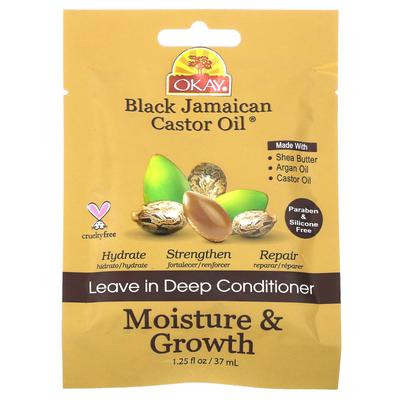 Black Jamaican Castor Oil, Leave In Deep Conditioner, 1.25 Fl Oz (37 Ml)