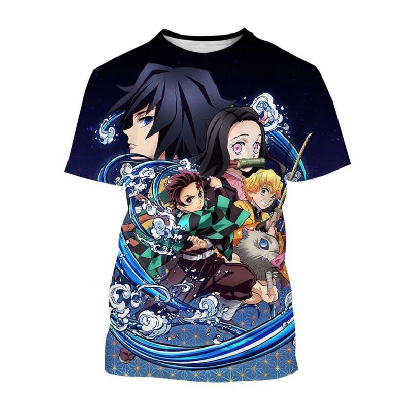 Letná móda Anime Devil Killer 3D potlačené tričko Neutrálny Harajuku štýl Cool Anime tričko