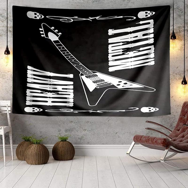 Guitar Collection Diversity Tapestry, Unique Design Tapestry, Wall Decor for Bedroom,Livingroom, Playroom,Heartwarming Fan Holiday Gifts