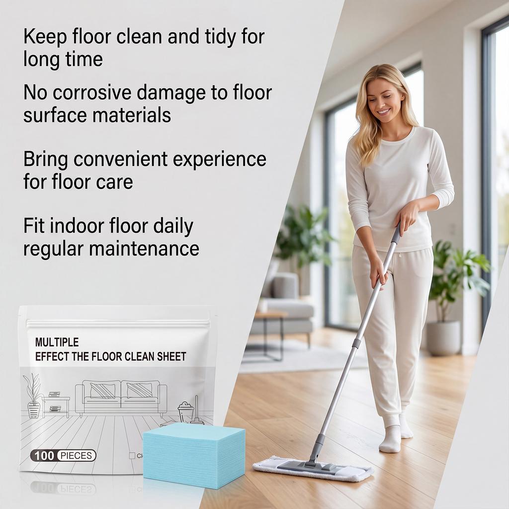 Floor Cleaning Tablets Multi Purpose Floors Cleaning Tablets Sheets Water Soluble Floor Cleaners for Furniture Maintenance