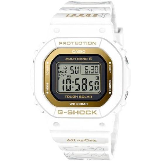 Casio Wristwatch G-Shock Love Sea Earth Aisearch Japan Collaboration Model Radio Solar GMD-W5601K-7JR Ladies White Gold