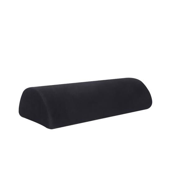 Half Moon Bolster Pillow for Legs Back Sleeping Knee Pillow Memory Foam Under Knee Pillow with Machine Washable Cover for Ankle Foot Comfort