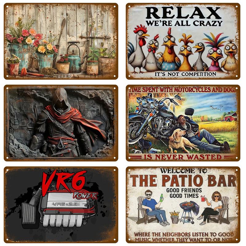 Bedroom Man Cave Bar Tin Signs Home Wall Metal Signs Vintage Decorations Items Aesthetic Room Decor Art Luxury Posters Retro Pub