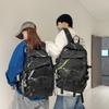 Men's Large Capacity Backpack Graffiti Backpack Student Schoolbag