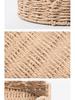 Modern Minimalist Hand-Woven Paper Rope Storage Basket - Desktop Organizer and Creative Home Decor