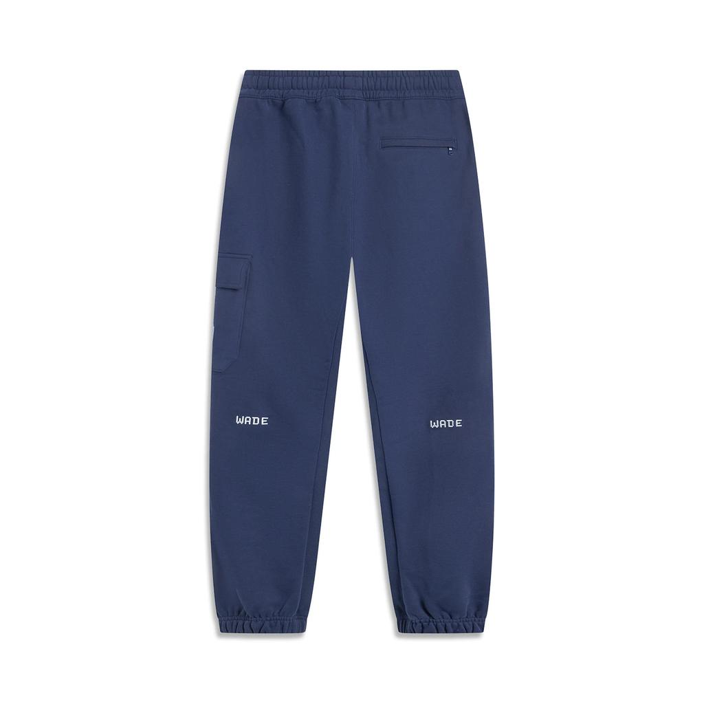 Li Ning Knitted Sweatpants Men's Dark Ship Blue AKLUD95-1