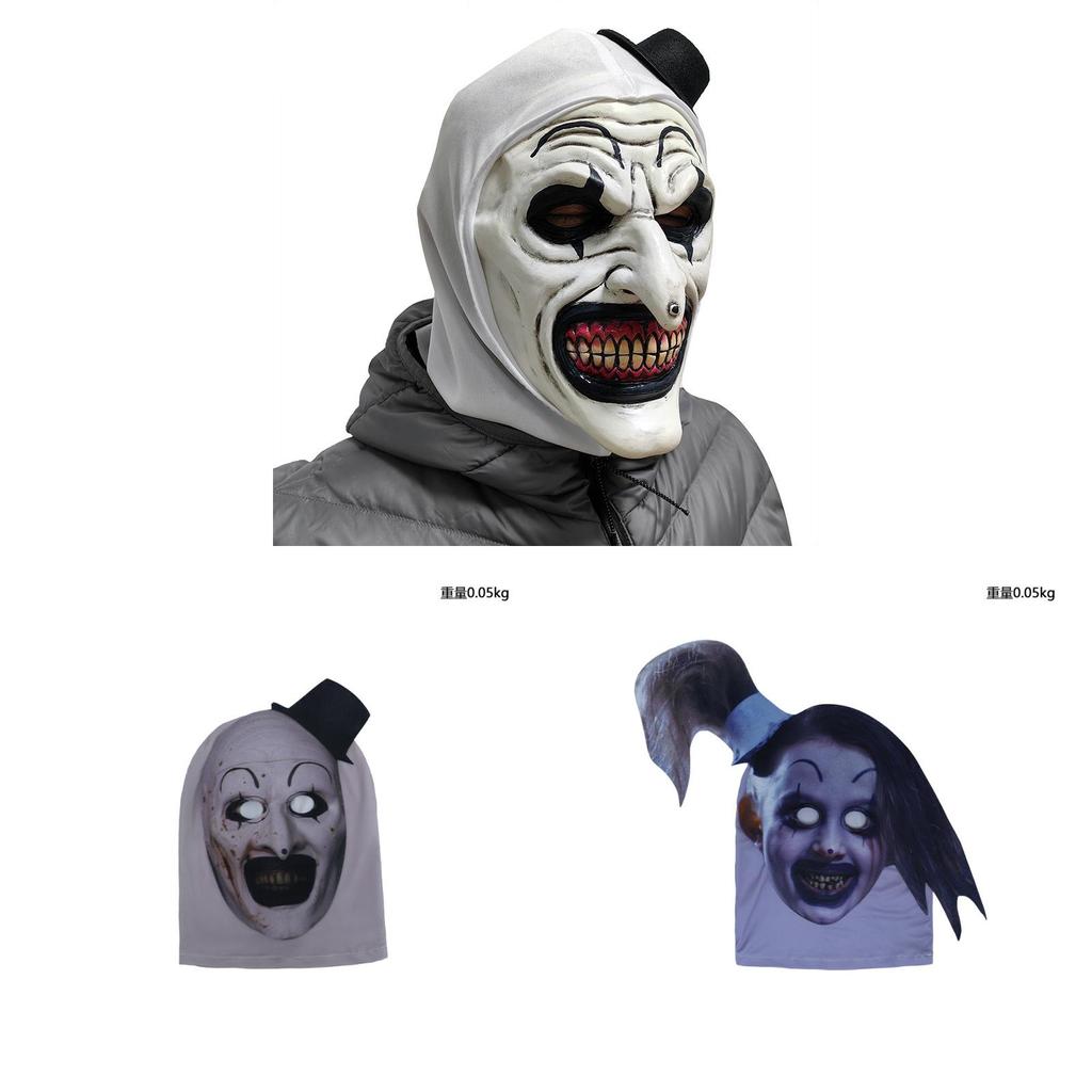 Terrifier Halloween Clown Costume Cosplay Suit For Stage Performance With Polyester Material For Kids And Adults