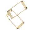 2Pcs Electric Guitar Pickup Frame Zinc Alloy Humbucker Pickup Mounting Ring Set 2 X 2mm Bronze