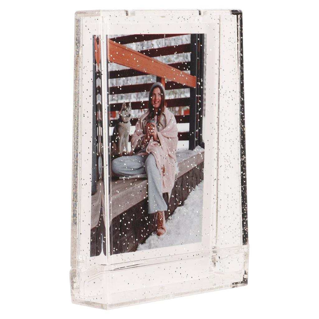 Photo Storage Box for 3 Inch Instant Camera Photo PC Mini Photo Holder Case with Hand Rope for Pictures Cards