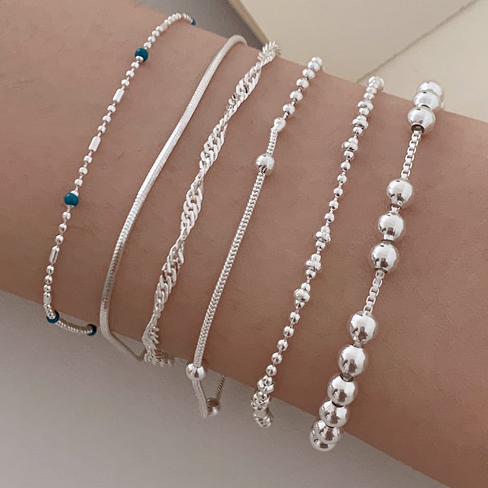 [92.5 Silver] Shining Daily Silver Bracelet Collection (25Gbs001)