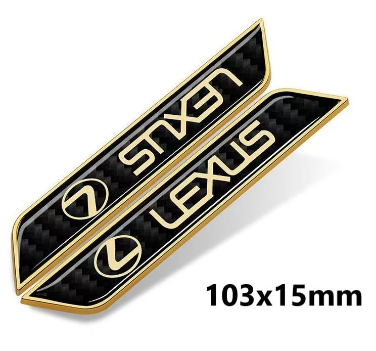 For Lexus F SPORT GS GX IS LS LX NX RX UX CT LC RC GX460 CT200 IS250 ES 220D IS200 RX300 VIP Side Fender Badge Sticker