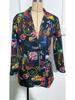 European & American Women's Mid-Length Printed Casual Blazer - Spring/Autumn 2024 Fashion