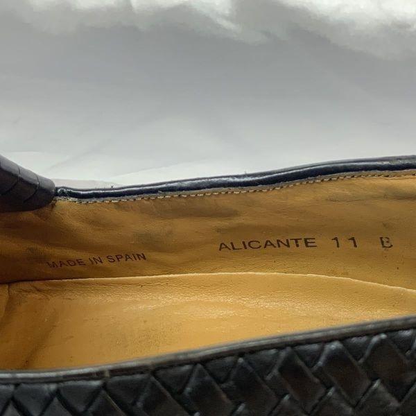 Vintage Mezlan Quilted Tassel Loafers Spain Black 11 27.0-28.5(USED)