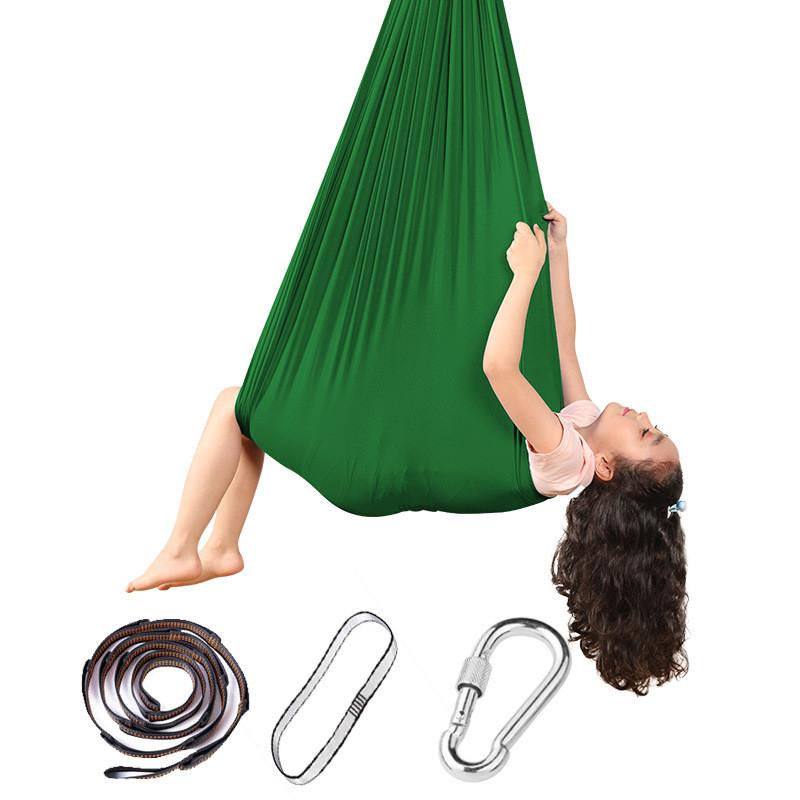 Premium Fabric Children's Hammock Swing For Indoor Outdoor Sensory Training Chair
