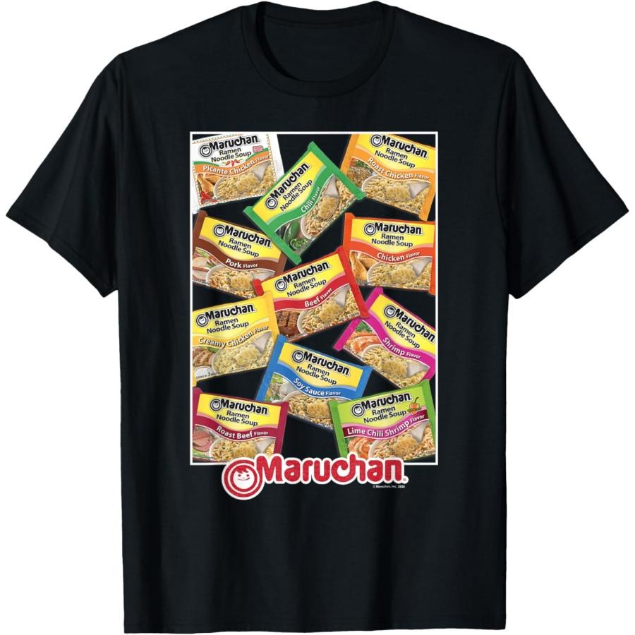 Футболка с плакатом вкусов рамена Maruchan S