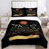 Magic Astrology Esoteric Gold Print Three Piece Set Fashion Bedding Article Children Or Adults For Beds Quilt Covers Pillowcases