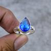 Tanzanite Quartz Gemstone Handmade 925 Sterling Silver Jewelry Ring Size 10 M-278
