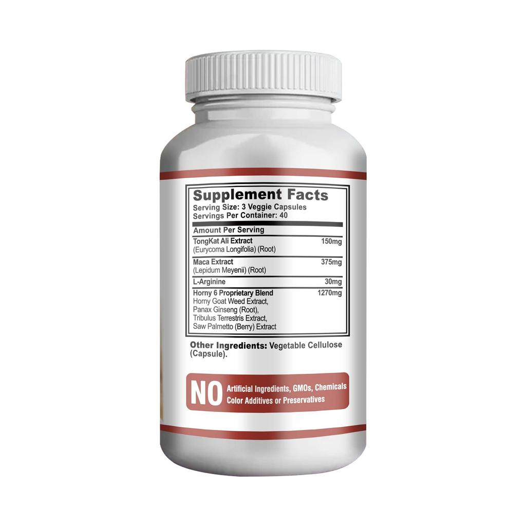 Pslalae - Tongkat Ali, Maca, and L-Arginine Complex Supplement - Men's Health, Energy