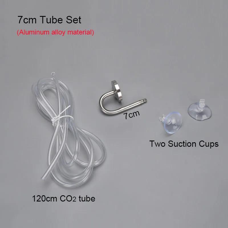 Stainless Steel CO2 Diffuser Fish Tank Intergrated CO2 Atomizer with Nano Disc Suction Cups Aquarium Refiner Aquatic Accessories