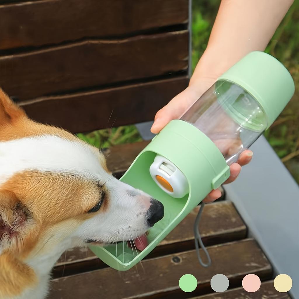 Portable Leak-Proof Dog Water Bottle, Durable Plastic Pet Hydration Dispenser with Ergonomic Handle & Spill-Resistant Design for Outdoor Walks, Hiking
