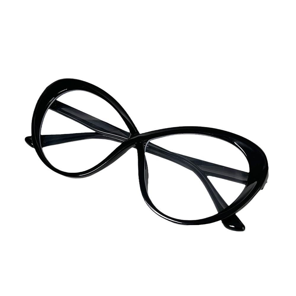 Large Frame Figure 8 Gradual Change Frame Sunglasses Retro Style Street Shot Exaggerated Hip Hop Sunglasses