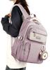 HeiDiga Popular Korean 25L Back Plenty of Town Junior High School with Pendant Women's Water-Repellent, Lightweight, Backpack, Capacity, Pocket,