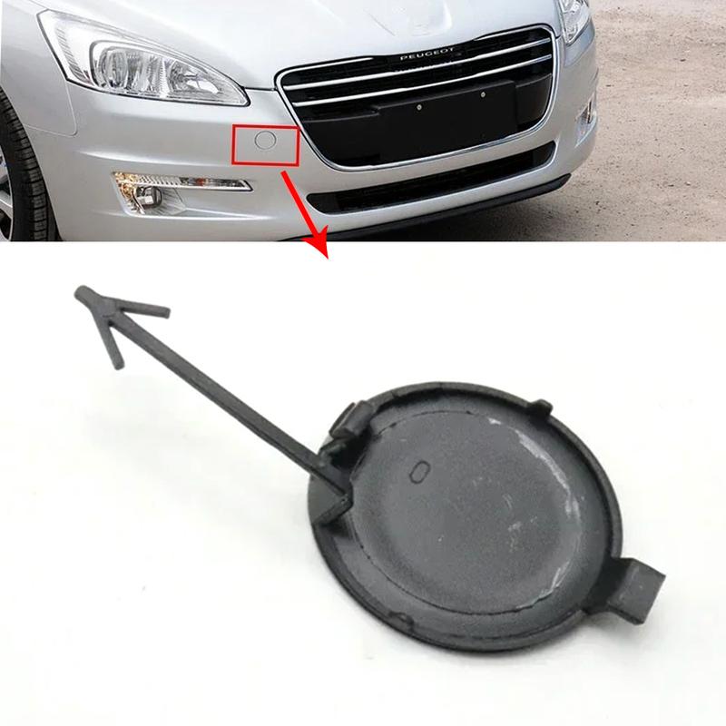 Exterior Car Front Bumper Trailer Traction Hauling Cap Lid Towing Eye Hole Hook Cover 1606412780 For Peugeot 508 2011-2015