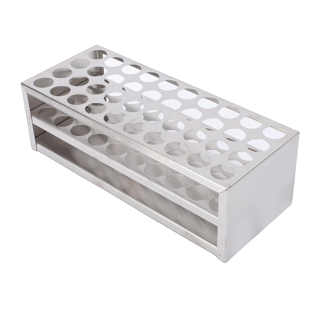 40 Holes Test Tube Rack Stainless Steel Centrifuge Tube   for 21mm Tubes Laboratory Experiments