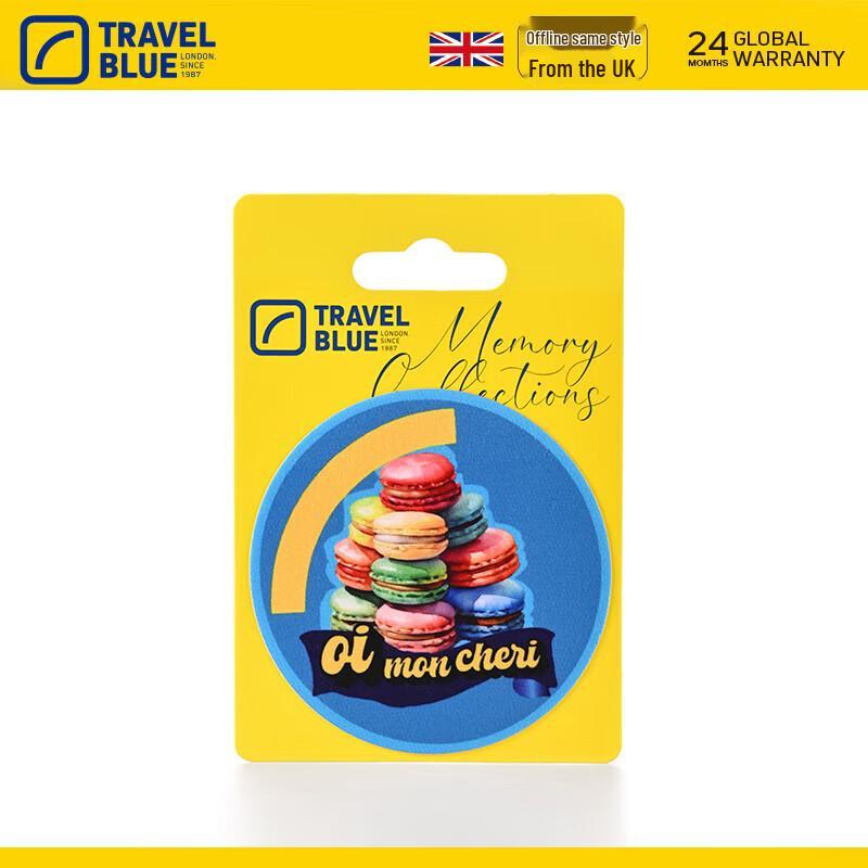 Travel Blue Sweet Macaron Embroidered Patch