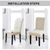 Jacquard Dining Chair Slipcover Chair Furniture Protector Stretch Chair Covers for Dining Room, Restaurant, Kitchen, Party,Hotel