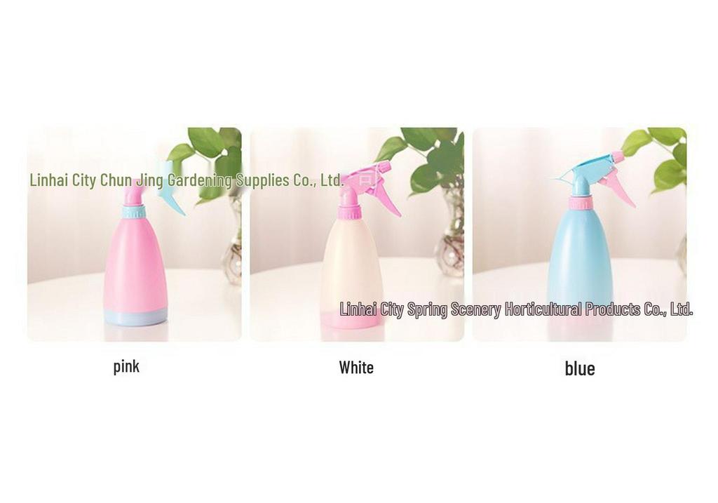 Candy-Colored 500ml Hand-Pumped Watering Can and Spray Bottle for Flowers