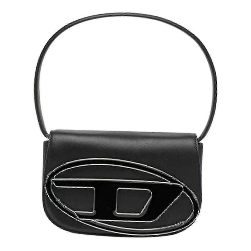 Damen Schultertasche Trendige Leichte Clutch Handtasche PU Leder Achseltasche Schwarz TT01