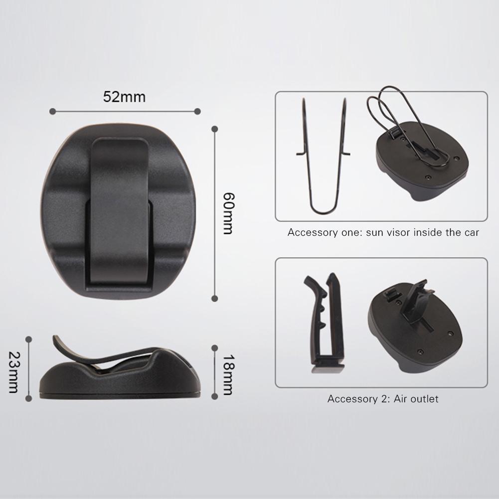 2 in 1 Car Glasses Clip Auto Sun Visor Air Vent Sunglasses Fastener