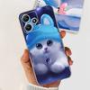 Cute Flower Cat Painted Case For Xiaomi Redmi 12 5G 2023 Soft Silicone TPU Back Cover For Redmi12 5G Global Phone Bumper