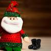 Vaguelly 7pairs Mini Santa Claus Shoes Model Decorative Dollhouse Accessories Realistic Christmas Boots for Mini Decoration for Craft Displays