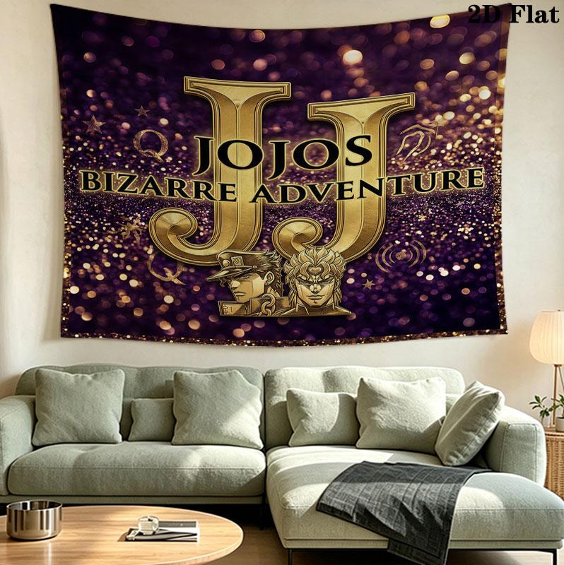 Jojo's Bizarre Adventure Nástěnná tapiserie Estetické závěsné na zeď Tištěná látková deka Dekorativní tapiserie Pro ložnici Obývací pokoj Domácí dekorace