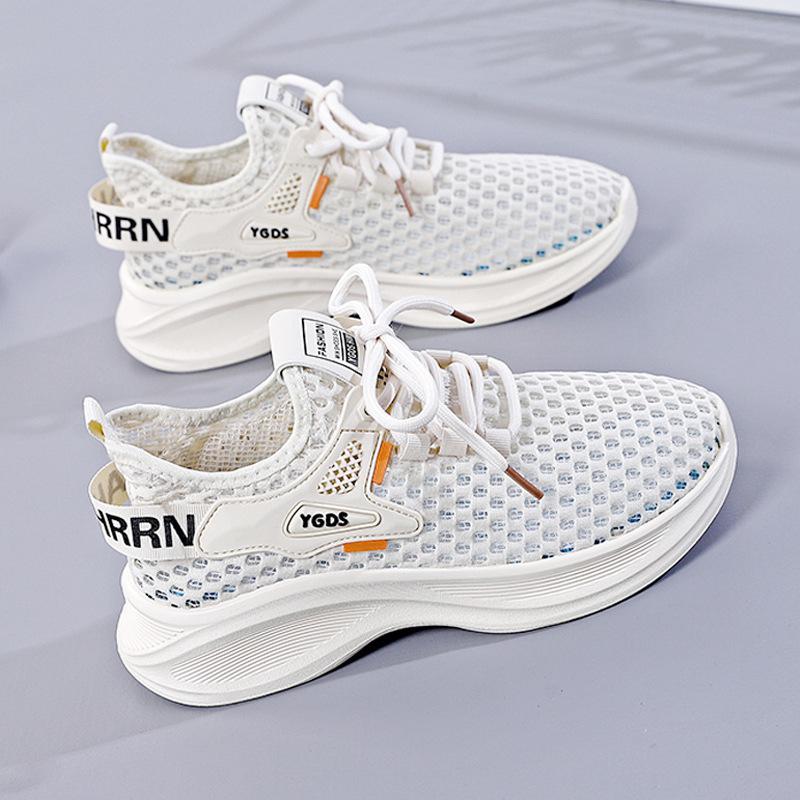 2026 Summer New Hole Shoes Women's Hollow Mesh Breathable Sports Shoes Women's Versatile Women